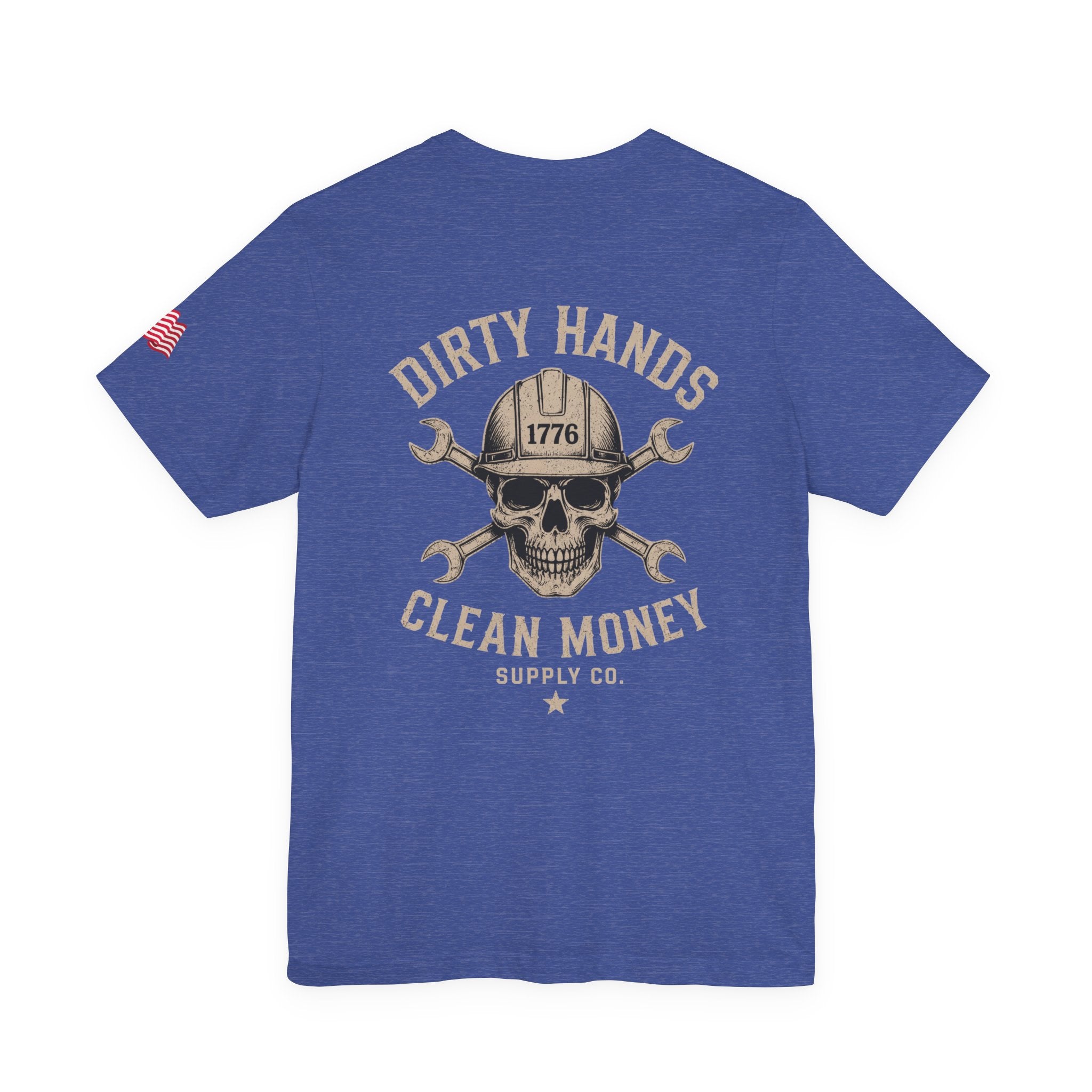 Dirty Hands Clean Money Tee — Skull & Wrenches Workwear T‑Shirt
